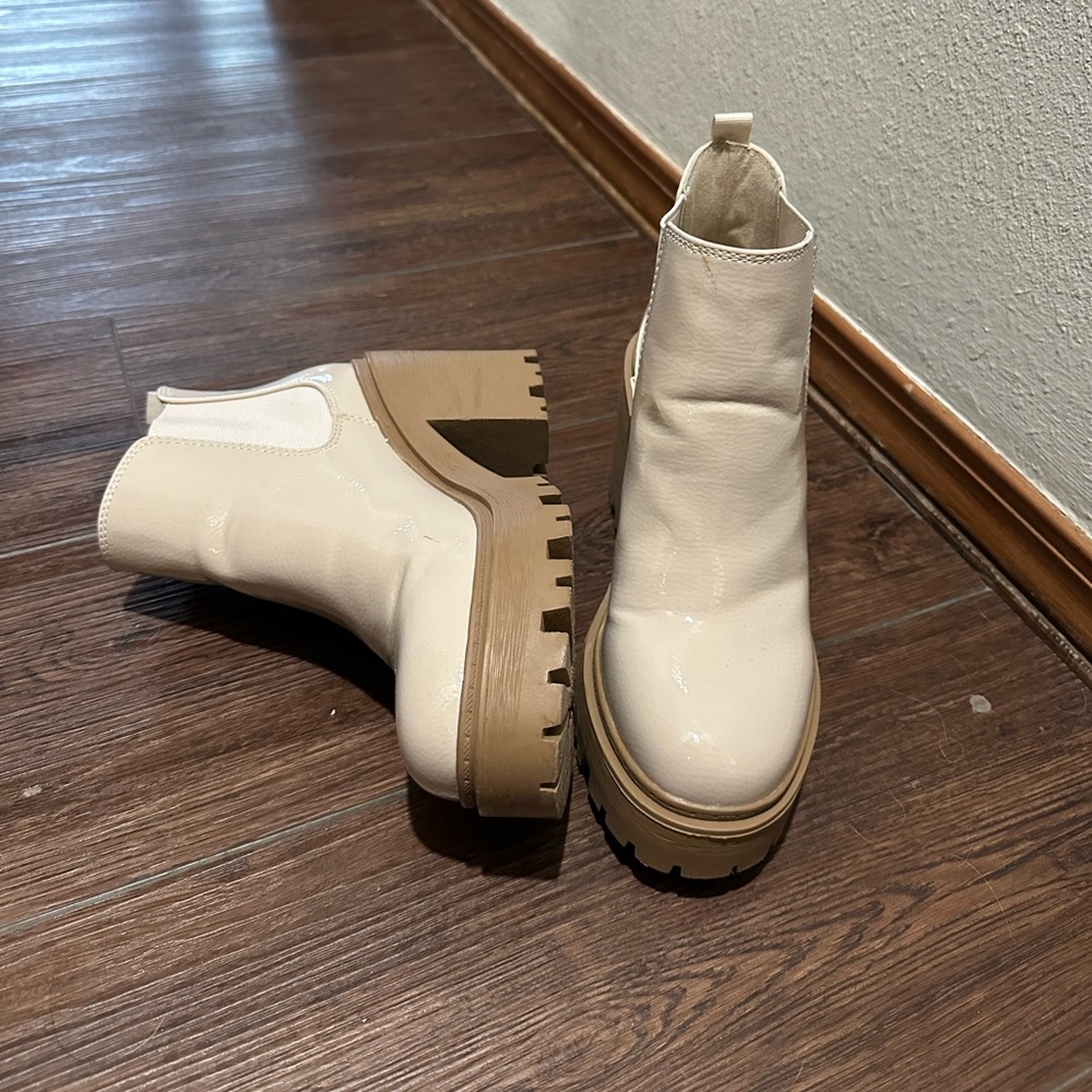 SODA nude booties
